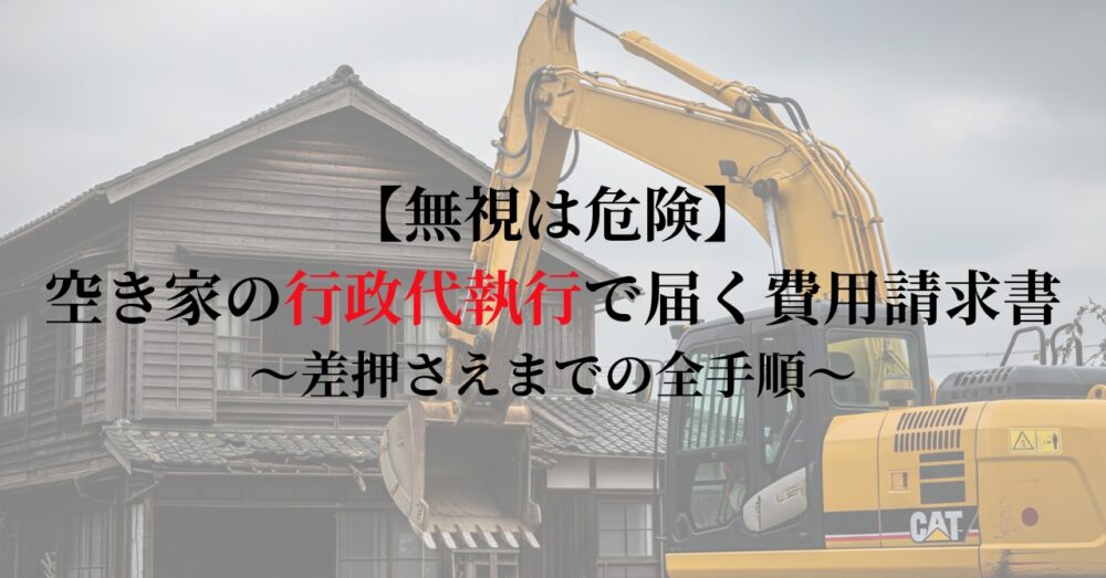 行政代執行　費用請求