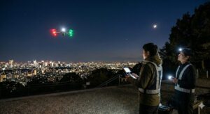 ドローンの夜間飛行
