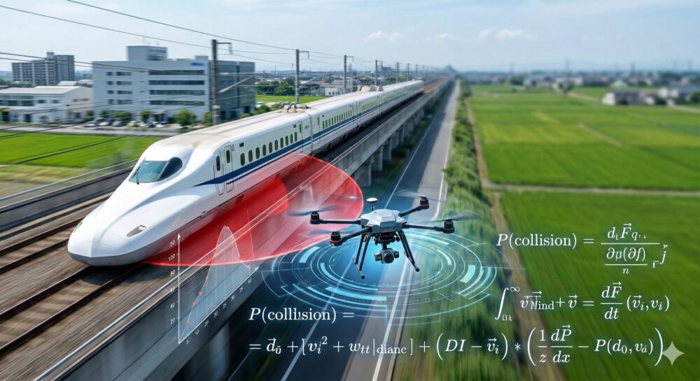 鉄道の近くを飛ばす場合のドローン飛行のリスク評価