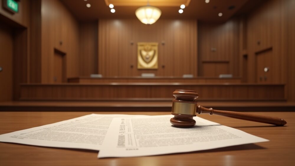 借家の正当事由と立退料に関する法律書類と裁判所イメージ