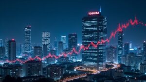 東芝の純利益7倍達成と28年度再上場計画：大手企業経営再建が示す経済トレンド